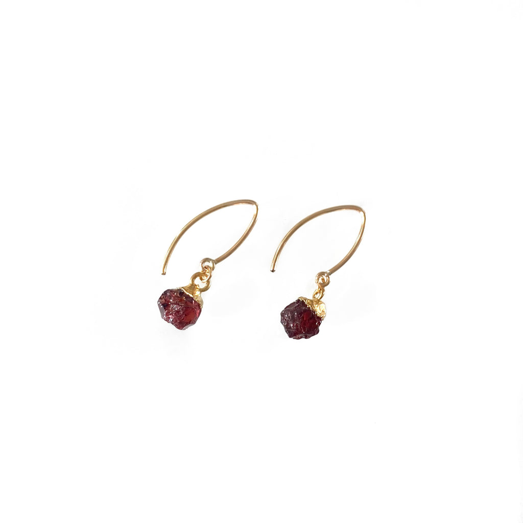 Garnet Mini Earring